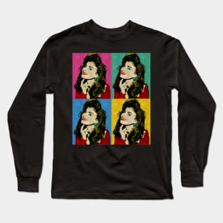 Paula Abdul 80s Pop Art Style Long Sleeve T-Shirt